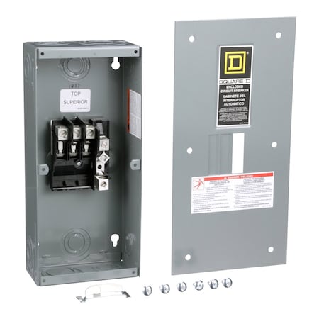 Circuit Breaker Enclosure, QO, 3 Spaces, 100A, 240V, Main Lug, 3 Phase MPN:QO3100BNF
