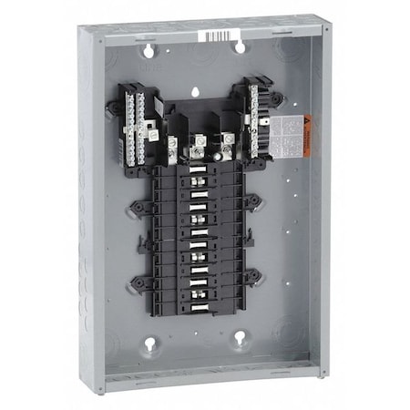 Load Center, 24 Spaces, 125A Amps, 120/240V AC MPN:QO324L125G