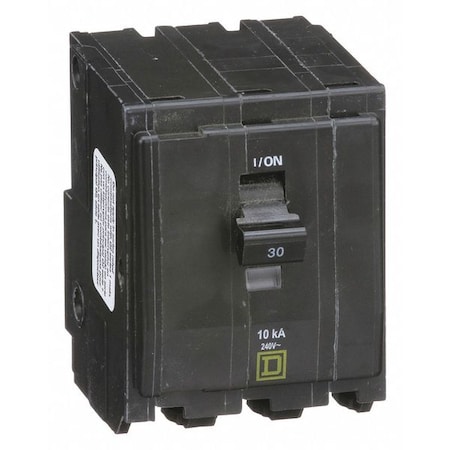 Miniature Circuit Breaker, QO Series, 30A, 3 Pole, 120/240V AC, 10kA at 120/240V AC MPN:QO330