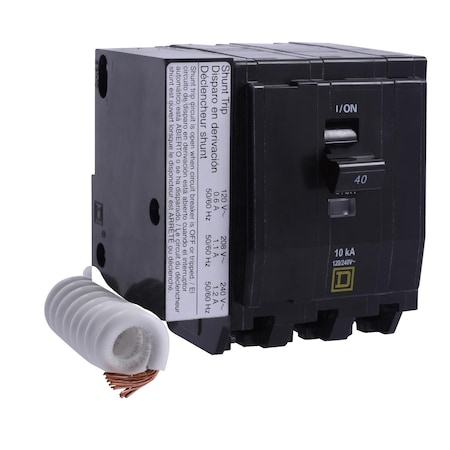 Miniature Circuit Breaker, QO Series, 50A, 3 Pole, 120/240V AC, 10kA at 120/240V AC MPN:QO350SWN1021