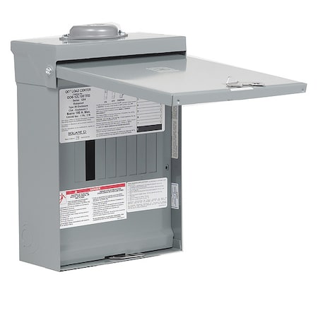 Load Center, 6 Spaces, 100A Amps, 240V MPN:QO612L100TRB