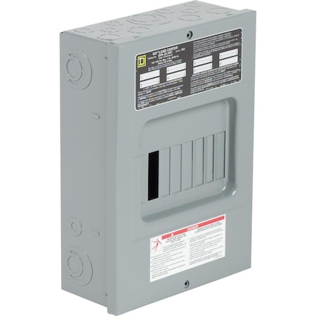 Load Center, QO, 6 Spaces, 100A, 120/240V AC, Main Lug, 1 Phase MPN:QO612L100TS