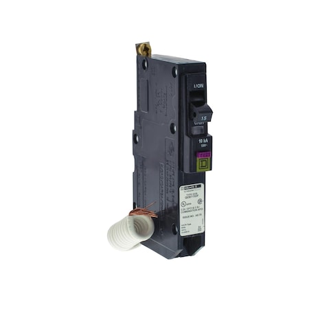 Miniature Circuit Breaker, QO Series, 15A, 1 Pole, 120V AC, 10kA at 120V AC MPN:QOB115DF