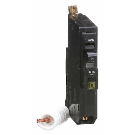 Miniature Circuit Breaker, QO Series, 20A, 1 Pole, 120V AC, 10kA at 120V AC, B Curve MPN:QOB120EPD