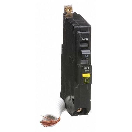 Miniature Circuit Breaker, QO Series, 30A, 1 Pole, 120V AC, 10kA at 120V AC, A Curve MPN:QOB130GFI