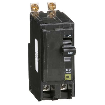 Miniature Circuit Breaker, QO Series, 100A, 2 Pole, 120/240V AC, 10kA at 120/240V AC MPN:QOB2100