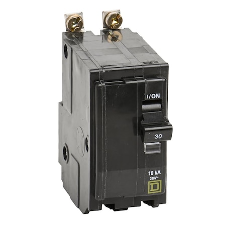 Miniature Circuit Breaker, QO Series, 30A, 2 Pole, 240V AC, 10kA at 120/240V AC MPN:QOB230H