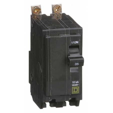 Miniature Circuit Breaker, QO Series, 35A, 2 Pole, 120/240V AC, 10kA at 120/240V AC MPN:QOB235