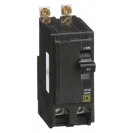 Miniature Circuit Breaker, QO Series, 90A, 2 Pole, 120/240V AC, 10kA at 120/240V AC MPN:QOB290