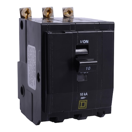 Miniature Circuit Breaker, QO Series, 25A, 3 Pole, 120/240V AC, 10kA at 120/240V AC MPN:QOB3255237