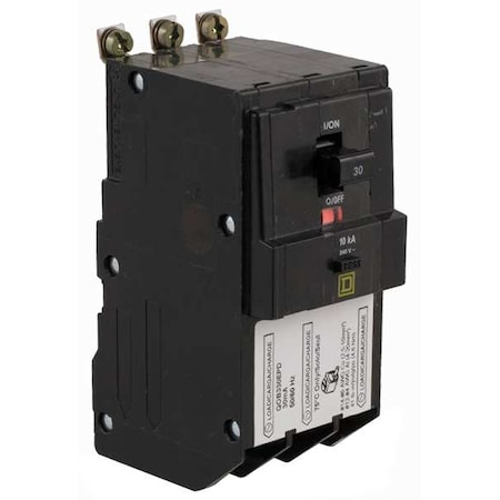Miniature Circuit Breaker, QO Series, 30A, 3 Pole, 240V AC, 10kA at 240V AC, B Curve MPN:QOB330EPD