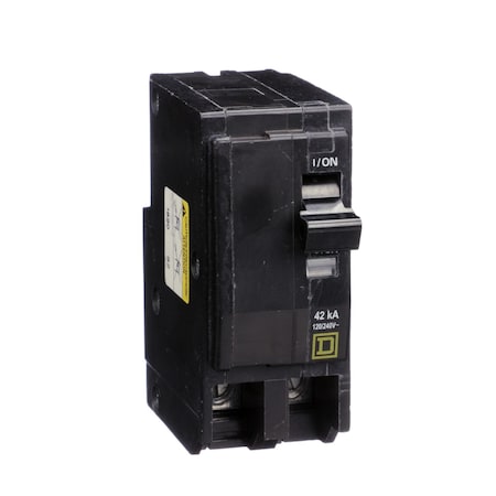 Miniature Circuit Breaker, 80A, 2 Pole, 120/240V AC, 42kA at 120/240V AC MPN:QOH280