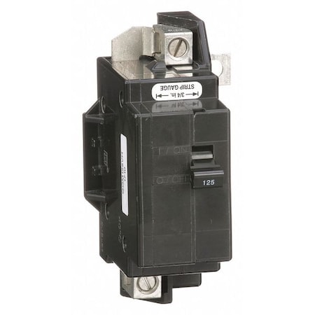 Miniature Circuit Breaker, QO Series, 125A, 2 Pole, 120/240V AC, 22kA at 120/240V AC MPN:QOM125VH