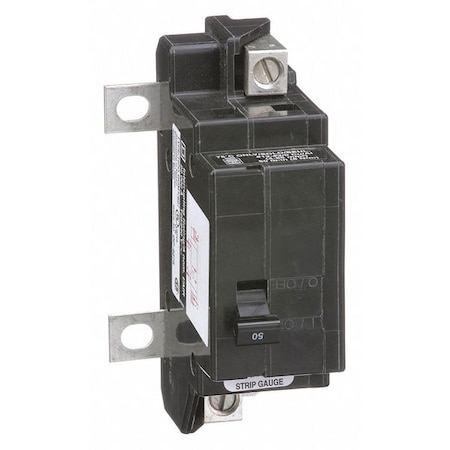 Miniature Circuit Breaker, QO Series, 50A, 2 Pole, 240V AC, 22kA at 120/240V AC MPN:QOM50VH