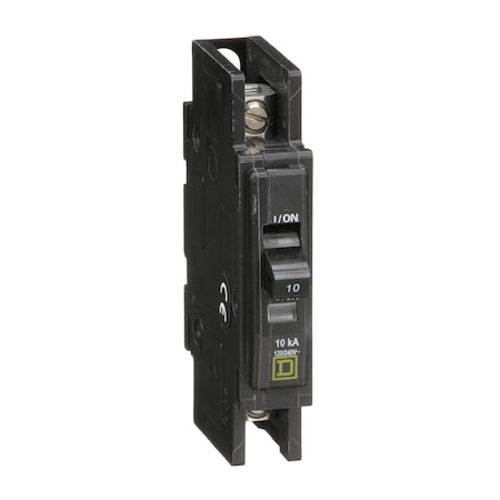 Miniature Circuit Breaker, QO Series, 10A, 1 Pole, 120/240V AC, 10kA at 120/240V AC MPN:QOU110B