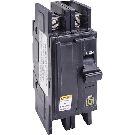 Miniature Circuit Breaker, QO Series, 60A, 2 Pole, 240V AC, 10kA at 240V AC MPN:QOU200