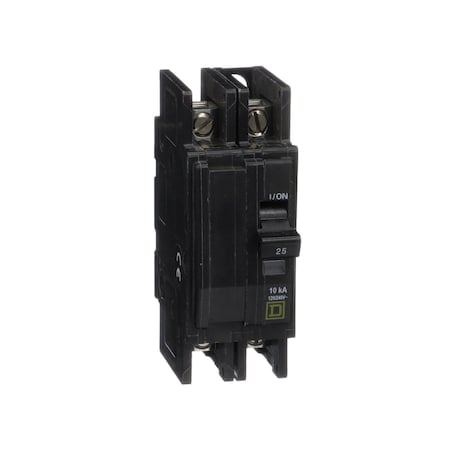 Miniature Circuit Breaker, QO Series, 20A, 2 Pole, 120/240V AC, 10kA at 120/240V AC MPN:QOU225B