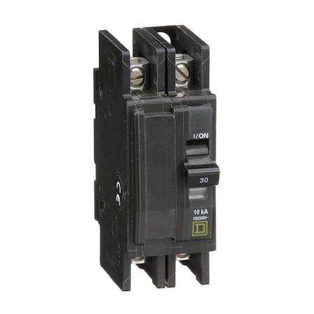 Miniature Circuit Breaker, QO Series, 30A, 2 Pole, 120/240V AC, 10kA at 120/240V AC MPN:QOU230B