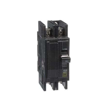 Miniature Circuit Breaker, QO Series, 70A, 2 Pole, 120/240V AC, 10kA at 120/240V AC MPN:QOU270B