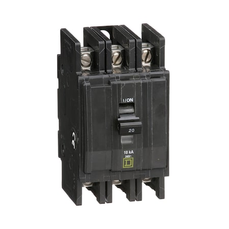 Miniature Circuit Breaker, QO Series, 20A, 3 Pole, 120/240V AC, 10kA at 120/240V AC MPN:QOU320B