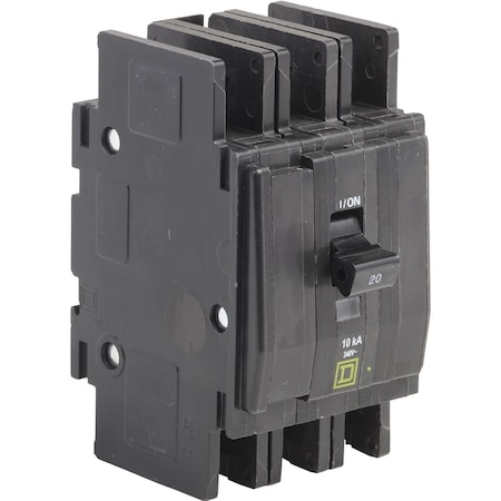 Miniature Circuit Breaker, QO Series, 40A, 3 Pole, 240V AC, 10kA at 120/240V AC MPN:QOU3405283