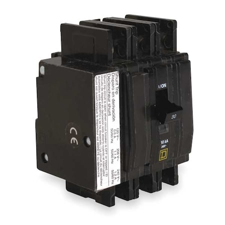 Miniature Circuit Breaker, QO Series, 50A, 3 Pole, 120/240V AC, 10kA at 120/240V AC MPN:QOU3501021