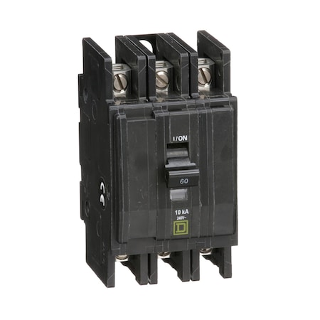 Miniature Circuit Breaker, QO Series, 60A, 3 Pole, 120/240V AC, 10kA at 120/240V AC MPN:QOU360B