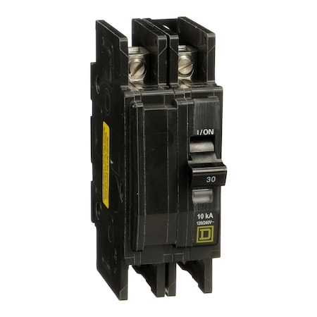 Miniature Circuit Breaker, QO Series, 30A, 2 Pole, 120/240V AC, 10kA at 120/240V AC MPN:QOUQ230