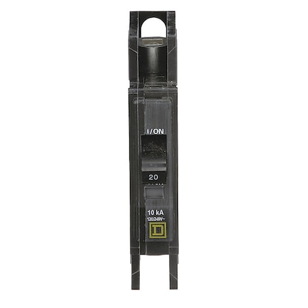 Miniature Circuit Breaker, QO Series, 20A, 1 Pole, 120/240V AC, 10kA at 120/240V AC MPN:QOUR120