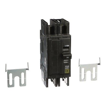 Miniature Circuit Breaker, QO Series, 30A, 2 Pole, 120/240V AC, 10kA at 120/240V AC MPN:QOUR230