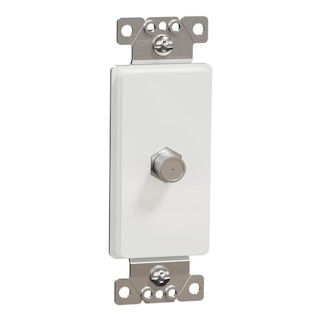 Tv Socket, X Series, Catv, F Connector MPN:SQR87C01WH