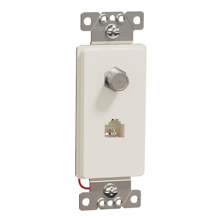 Tv/Telephone Socket, F Connector/Rj11 MPN:SQR87CT1LA