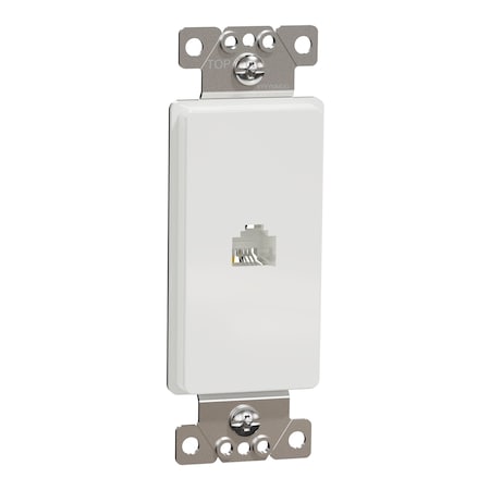 Telephone Socket, X Series, Rj11 (4P4C) MPN:SQR87T01WH