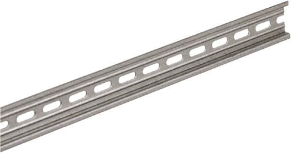10 Inch Long x 0.3 Inch Wide x 1.38 Inch High x Steel DIN Rail MPN:9080MH310