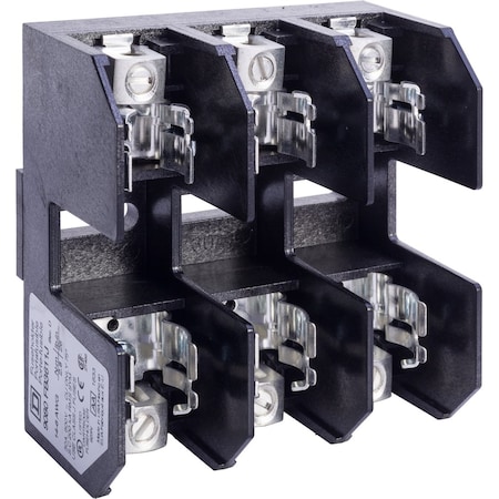Power Distribution Block, 3 Pole, 30 A, 600 V, 2 AWG MPN:9080FB3611J