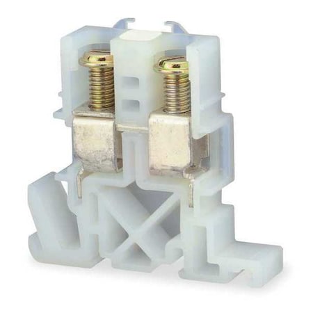 Terminal Block, Solderless Box Lug, 1 Pole, 110 A, 600 V AC/DC, 4 AWG, Screw Termination, Natural MPN:9080GC6