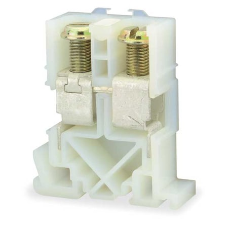 Terminal Block, Solderless Box Lug, 1 Pole, 180 A, 600 V AC/DC, 1/0 AWG, Screw Termination, Natural MPN:9080GD6