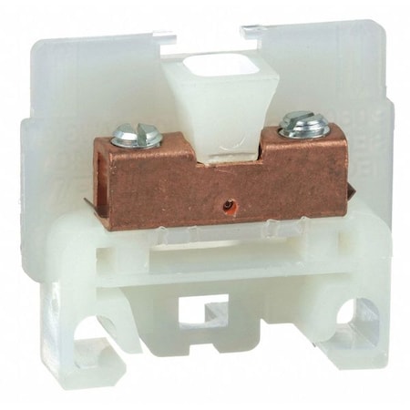 Terminal Block, Solderless Box Lug, 1 Pole, 40 A, 600 V AC/DC, 10 AWG, Screw Termination, Natural MPN:9080GK6