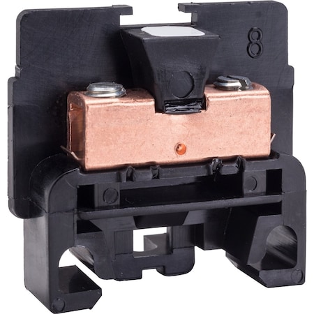 Terminal Block, Pass-Through, 1 Pole, 40 A, 600 V AC/DC, 10 AWG, Black MPN:9080GKB6