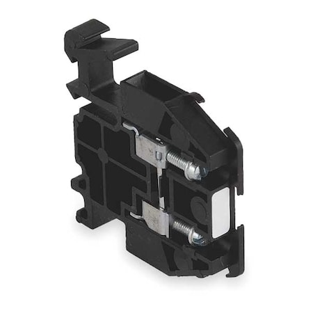 Terminal Block, Solderless Box Lug, 1 Pole, 30 A, 600 V AC/DC, 10 AWG, Screw Termination, Black MPN:9080GMB6