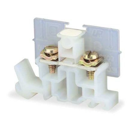 Terminal Block, Self-Lifting Pressure Wire Connector, 1 Pole, 40 A, 600 V AC/DC, 12 AWG, Natural MPN:9080GP6