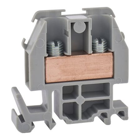 Terminal Block, Not Applicable Pole, 60 A, 600 V AC/DC, 8 AWG, Gray MPN:9080GRE6
