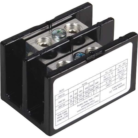 Power Distribution Block, Open, 2 Pole, 175 A Copper, 600 V AC/DC, Surface Mount MPN:9080LBA262101