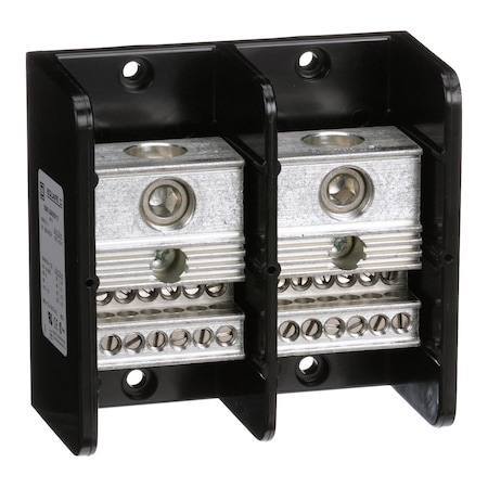Power Distribution Block, Open, 2 Pole, 380 A Copper, 600 V AC/DC, Surface Mount MPN:9080LBA265112