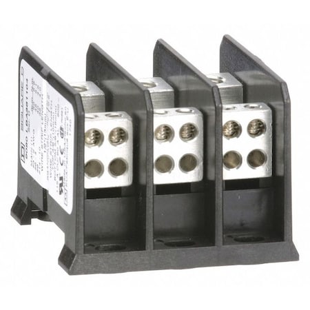 Miniature Power Distribution Block, Open, 3 Pole, 115 A Copper, 600 V AC/DC, Surface Mount MPN:9080LBA361104