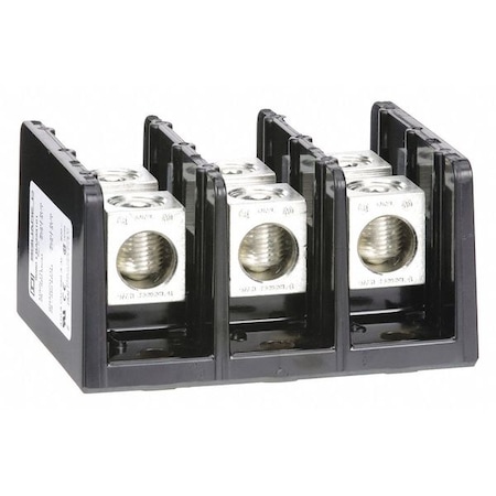 Power Distribution Block, Open, 3 Pole, 310 A Copper, 600 V AC/DC, Surface Mount MPN:9080LBA363101