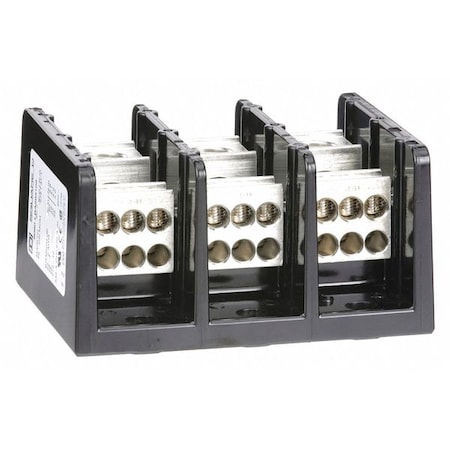 Power Distribution Block, Open, 3 Pole, 335 A Copper, 600 V AC/DC, Surface Mount MPN:9080LBA363106