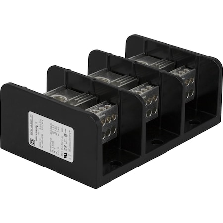 Power Distribution Block, Open, 3 Pole, 380 A Copper, 600 V AC/DC, Surface Mount MPN:9080LBA365112