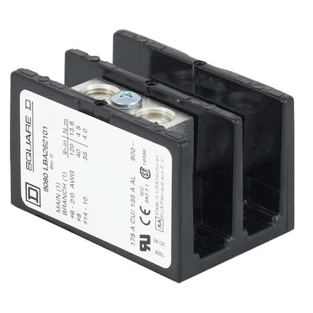 Power Distribution Block, Open, 1 Pole, 760 A Copper, 600 V AC/DC, Surface Mount MPN:9080LBC165208