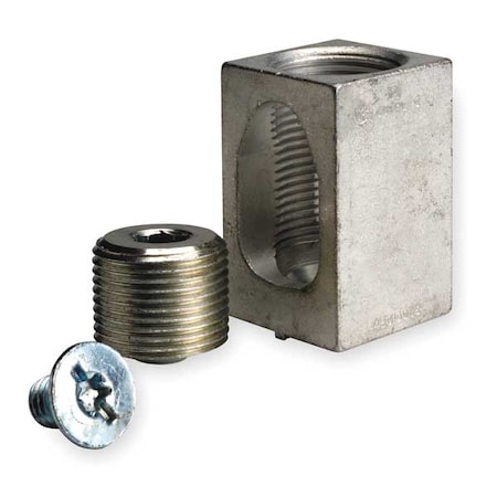 Mechanical Lug, 600 kcmil Max, 1 Conductor, Tin-Plated Aluminum MPN:AL400LA
